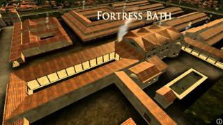 Animation of ancient Roman Fort in Caerleon Wales [upl. by Katherina]