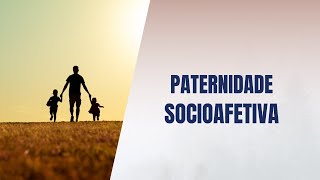 Paternidade socioafetiva [upl. by Ylesara895]