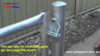 Gate Latch 2 way for round pipe and square [upl. by Trici689]