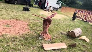 A fabulous range of wooden sculpture at Caerleon festival 2024 [upl. by Cleres]