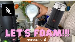 How To Foam Milk With Aeroccino 3 Make Coffee With Foam Tips amp Tricks  Easy Foamed Latte Recipe [upl. by Acirej]