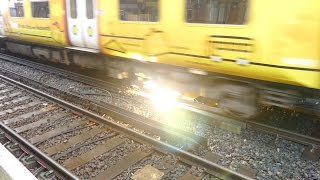 Merseyrail 507 009 making arcs at Birkdale station [upl. by Taro]