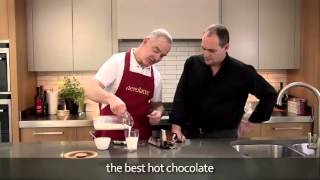 How to make a hot chocolate using an aerolatte milk frother [upl. by Enelyak]