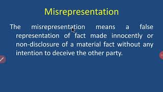 Misrepresentation [upl. by Demott]